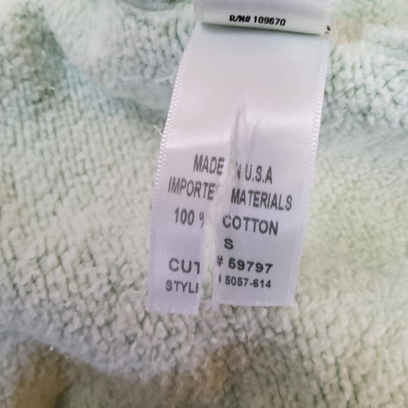 Citizens of Humanity Distressed Crop Pullover Sweatshirt Size S Blue - Picture 12 of 13